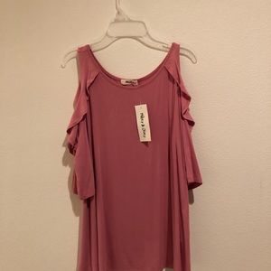 Top - With Sleeve Cut With Ruffle